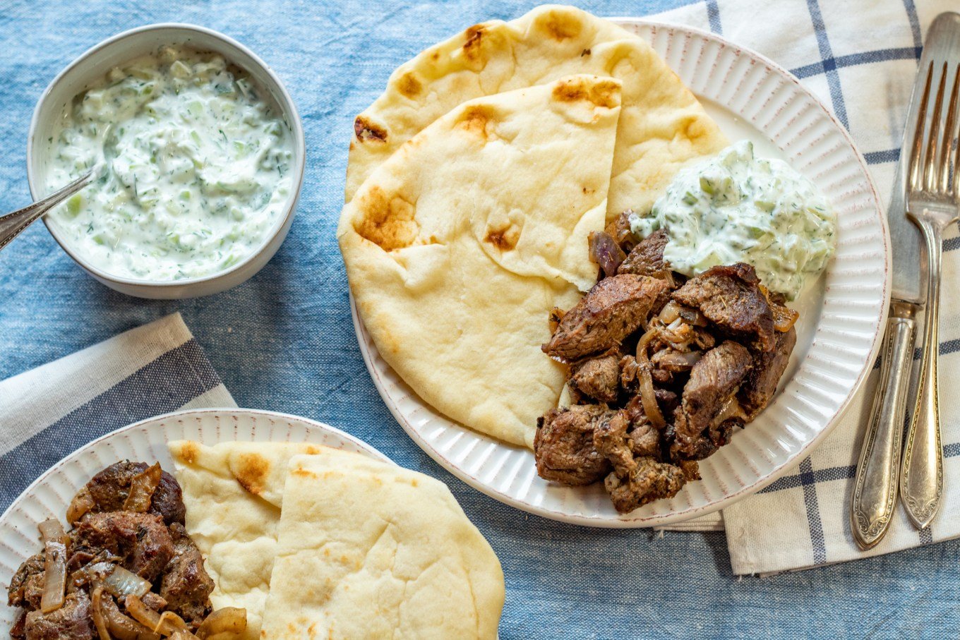 Lamb souvlaki