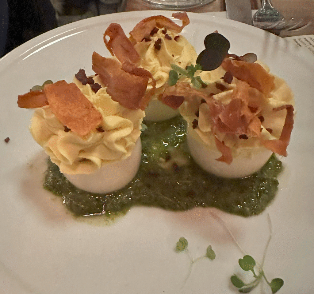 Deviled eggs at The Marshal