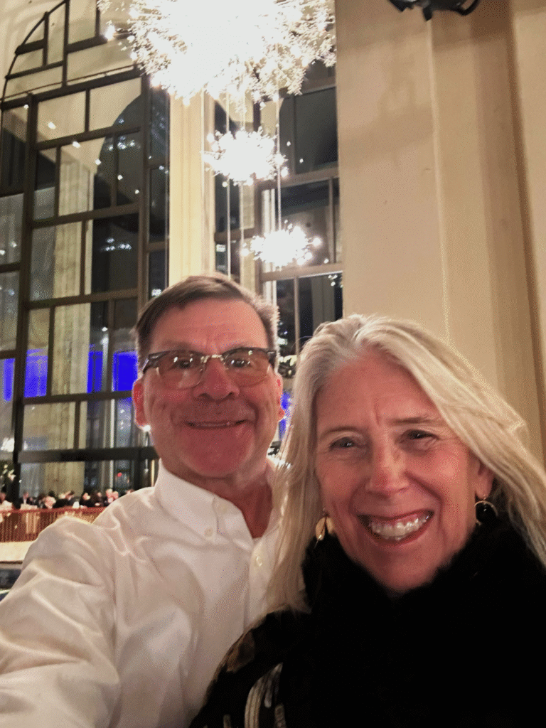 Ron and Susan in the Met lobby