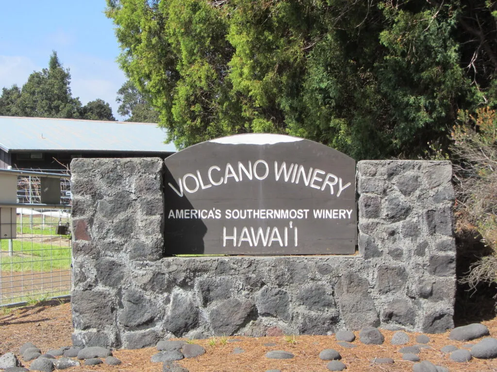 Entrance to Volcano Winery on the Big Island