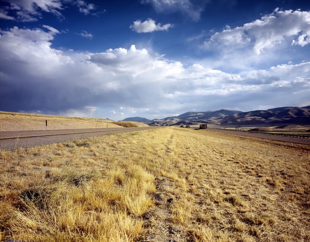 Idaho field and hills