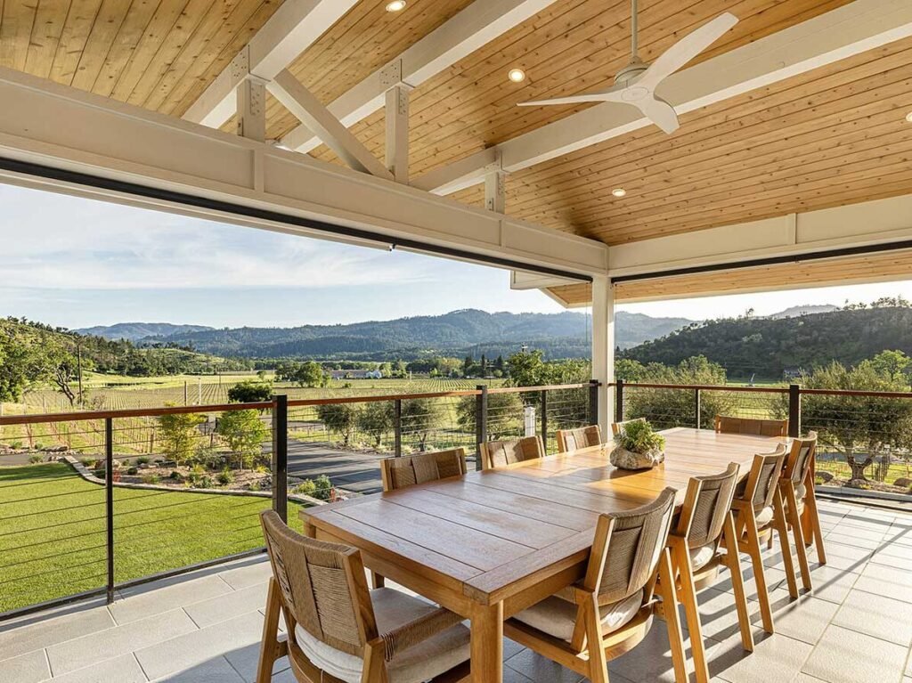 View from the deck at Reverie Winery Estate