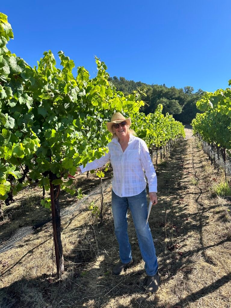 Suzanne Farver owner of Panther Ridge Vineyard